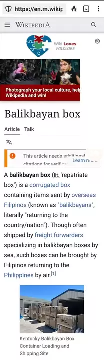 BalikbayanBoxPo on Wikipedia