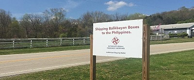 Road Sign for Balikbayan Box Shipping